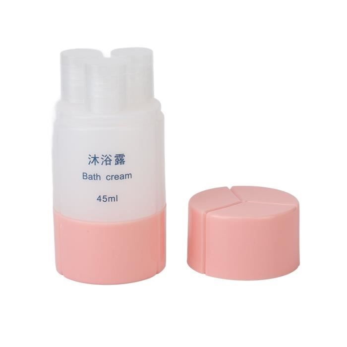 3 pièces 90 ml Set de 3 pièces Bouteille de voyage en silicone anti-fuite et rechargeable