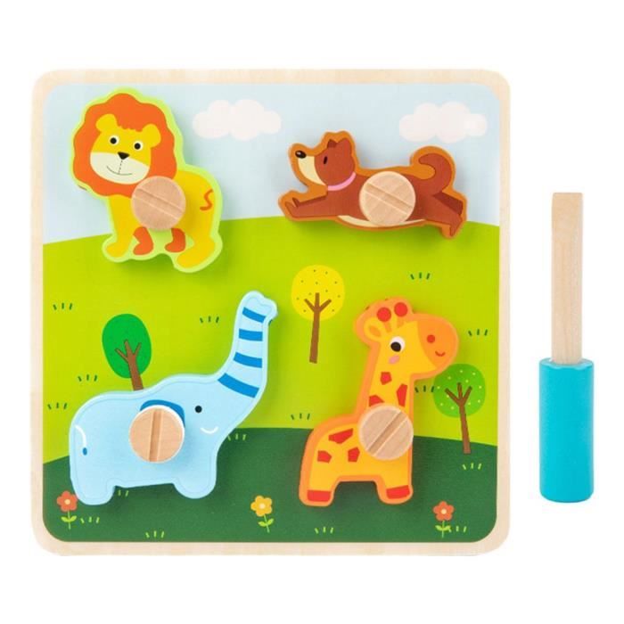 Montessori Toddler Puzzles Early Jouets Éducatifs Bricolage Vis Jouets