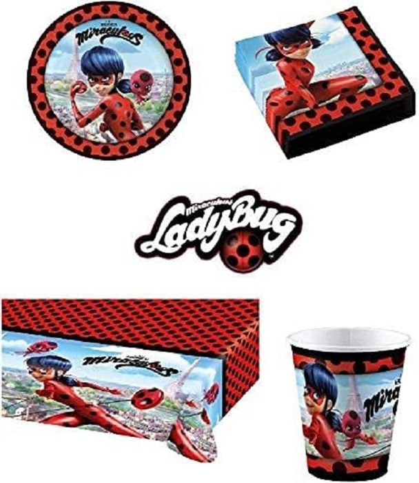 Kit anniversaire Miraculous Ladybug Complet 16 enfants (16 a