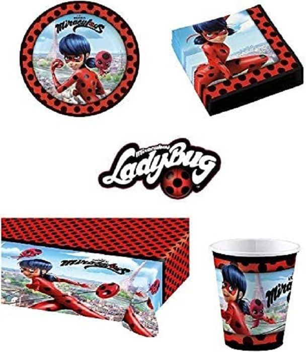 Kit anniversaire Miraculous Ladybug Complet 16 enfants (16