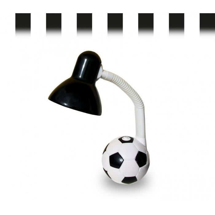 Lampe de bureau enfant pour les garçons et les filles -modèle ballon de  football (Noir) - Cdiscount Maison
