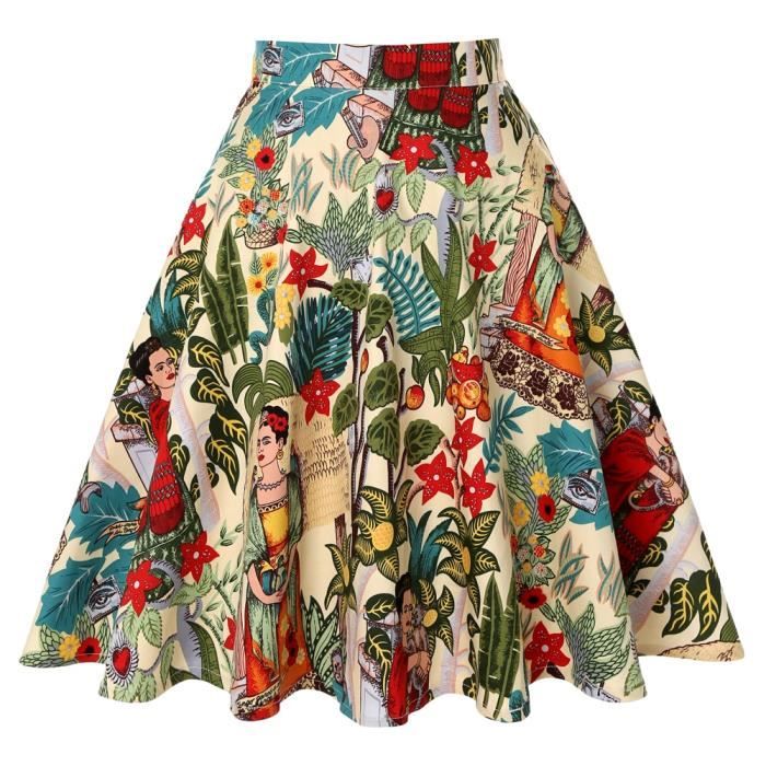 Jupe SISHION jupe Rockabilly Vintage pour femme v tement r tro