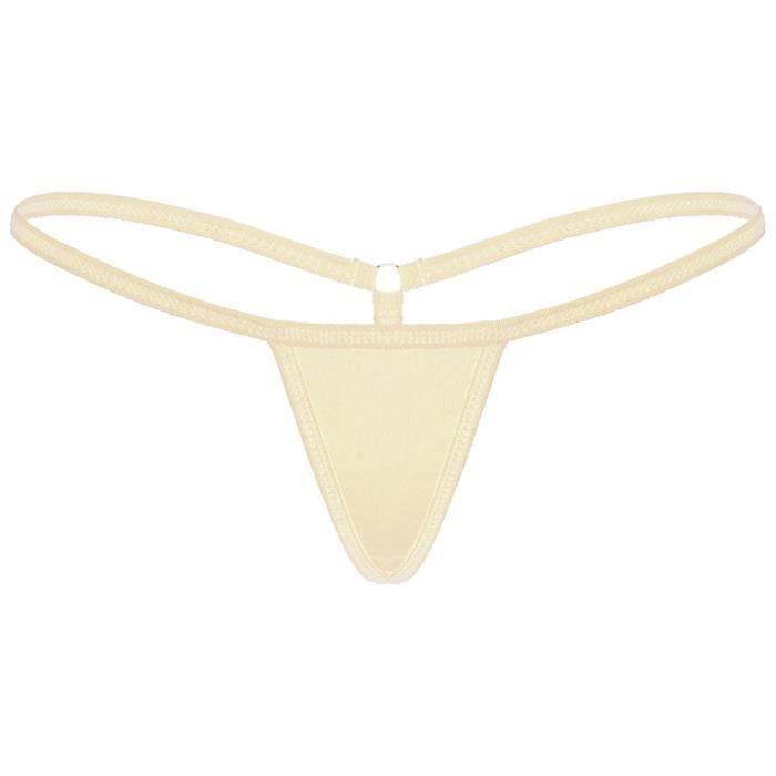 Iiniim Thong String Femme String Ficelle Femme Sexy Érotique Micro Bikini GString Sous