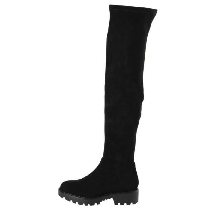 Cuissardes femme - Buffalo Myrna - Noir - Simili cuir nappa - Talon bloc de  4,5 cm - Achat / Vente Cuissardes femme - Buffalo Myrna - Noir - Simili  cuir nappa - Talon bloc de 4,5 cm pas cher - Cdiscount