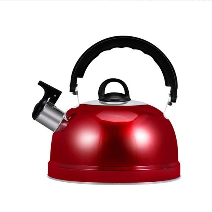 Bouilloire Design Alessi 9091 Richard Sapper - Acier Inoxydable 18/10, Sifflet Mélodique En Laiton - Capacité 2 Litres, Compatible Induction - Noir