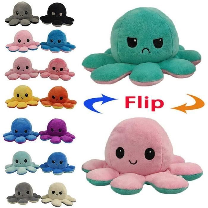 Pimpims Pieuvre En Peluche Jouets Mini Poulpe Gratuit Poupee De Poulpe Flip Double Face Rose Clair Vert Clair Jouets Enfants Cdiscount Jeux Jouets