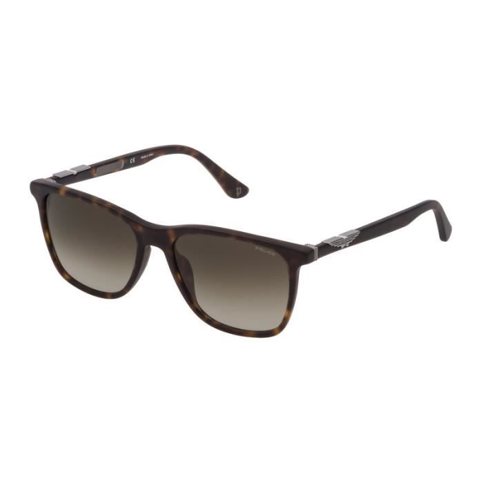 Lunettes De Soleil Pour Homme Police Ecaille Moyen Spl 872 0738 56 17 Achat Vente Lunettes De Soleil Homme Soldes Cdiscount