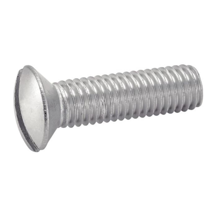 Vis à Métaux M6x8mm Acier Inox 316 Tête Bombée Cruciforme - Lot De 6 Pièces - Marque Uxcell
