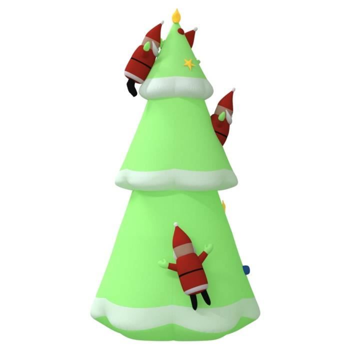 Arbre de Noël gonflable avec LED 500 cm Qqmora yy5649 Cdiscount Maison