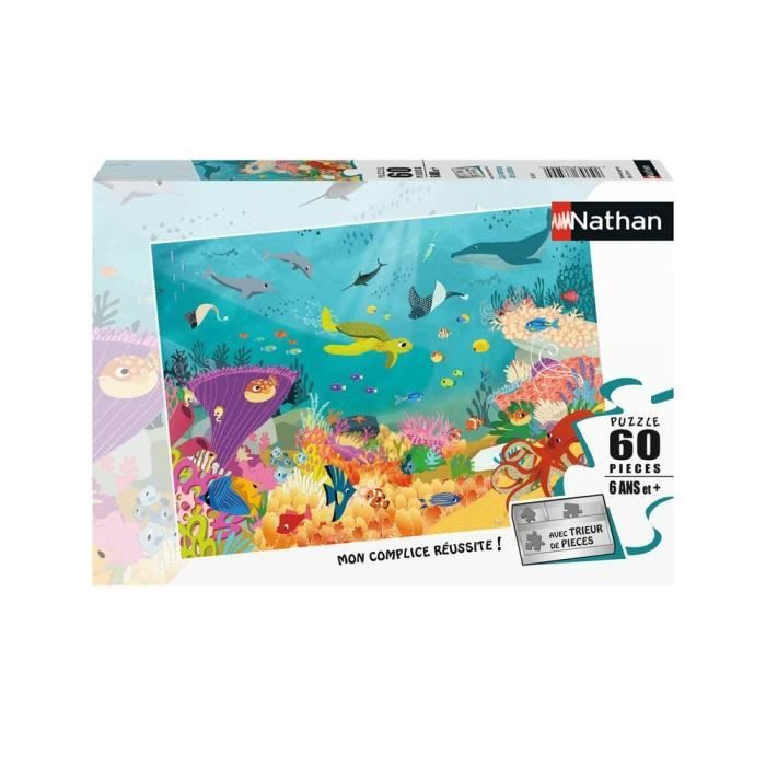 Puzzle Nathan - Animaux des océans - 60 pièces