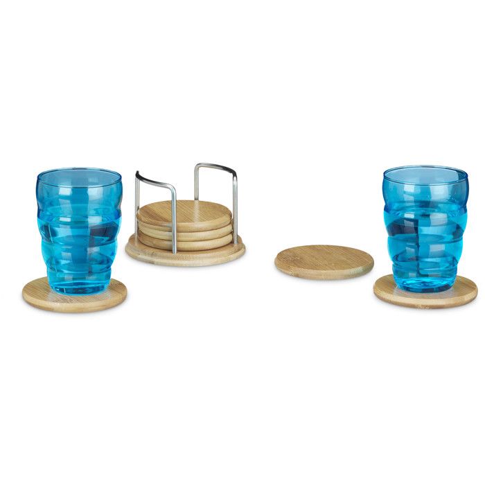 Lot De 4 Dessous De Plat En Bambou - 20 Cm Diamètre - 8