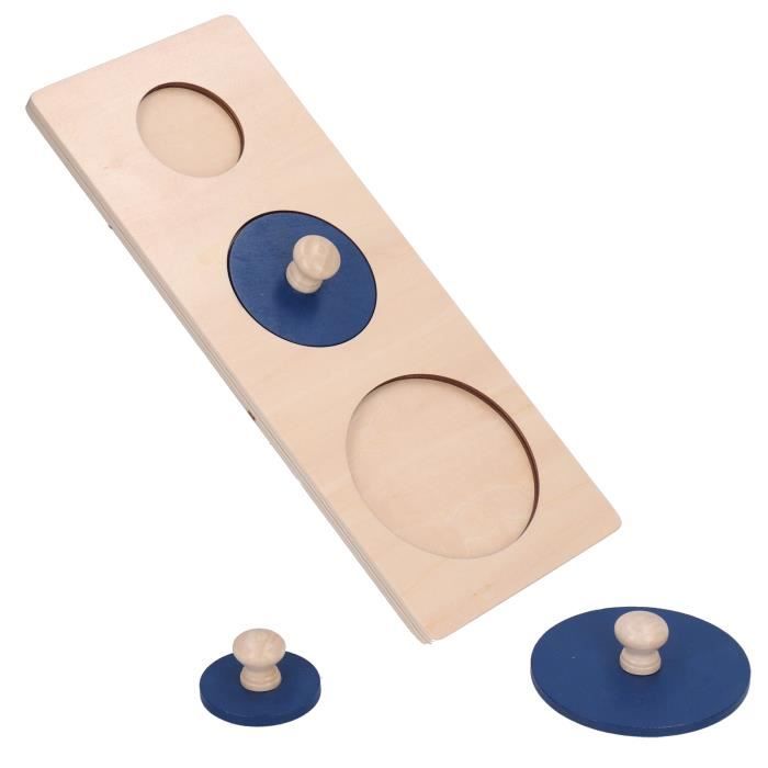 Puzzle Géométrique En Bois - Jouet éducatif Formes Et Couleurs Pour Bébé, Naturel Et Sécurisé