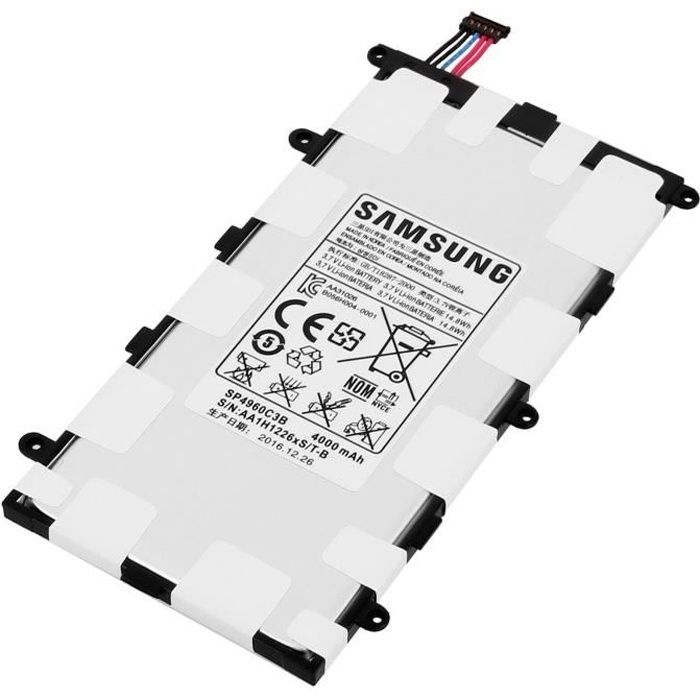 Batterie – Samsung – Galaxy Tab 2 7.0 – 4000mAh – Hydrure de nickel/ion lithium – Compatible