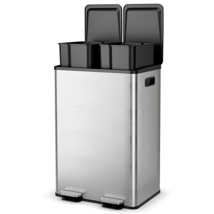 Poubelle Double Compartiment 2x30l