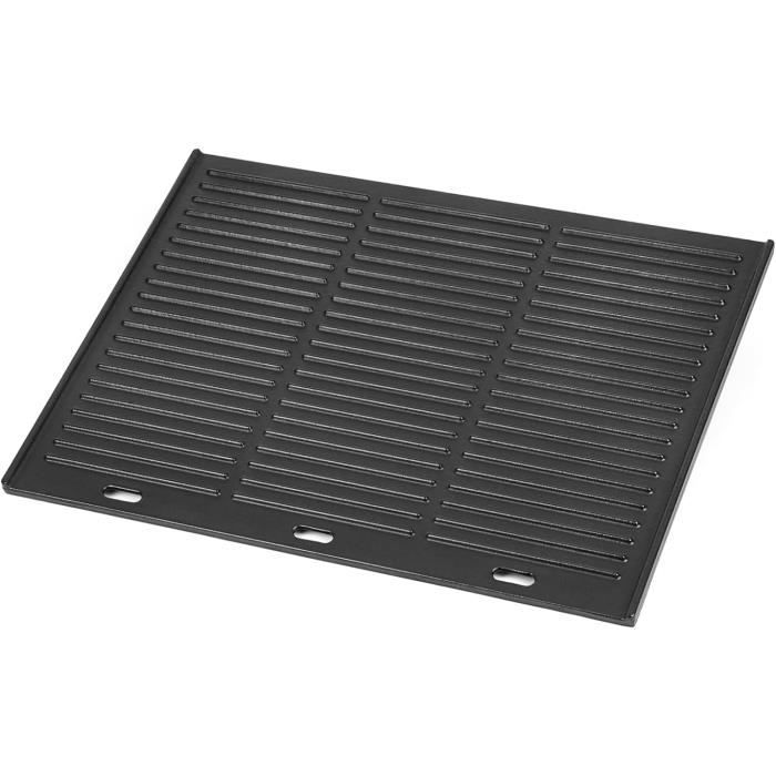 Grille Barbecue Rectangulaire 60x40 Cm - Grille Coussin En Fonte Émaillée Universal Pour BBQ Gaz/Charbon