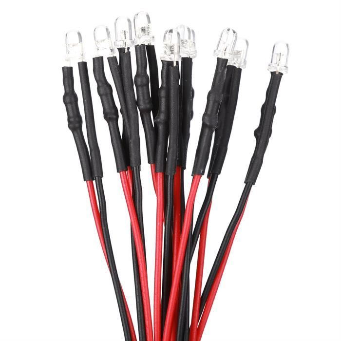 Diodes électroluminescentes - SHIPENOPHY - 3 mm - 50 pièces - 12V ...