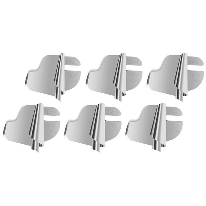 Lot De 6 Pieds De Biche Ourlet Roulé 5-10mm Pour Machine à Coudre - Accessoires Couture Professionnels