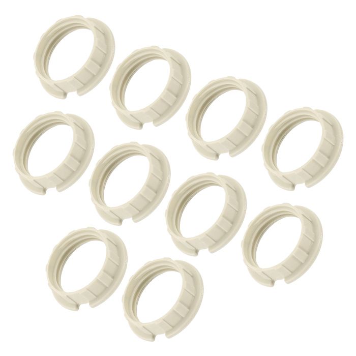 Réducteur pour abat-jour SOURCING MAP G9 Anneaux Adaptateur Réducteur Bague Lumière Douille Lampe pour Luminaire Blanc 10pcs