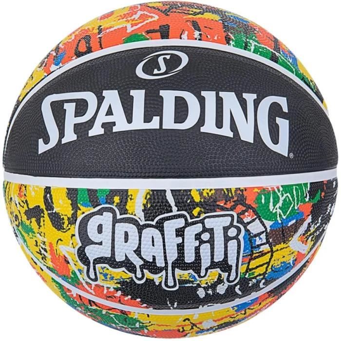 Ballon Spalding Rainbow Graffiti Rubber - rainbow - Taille 5