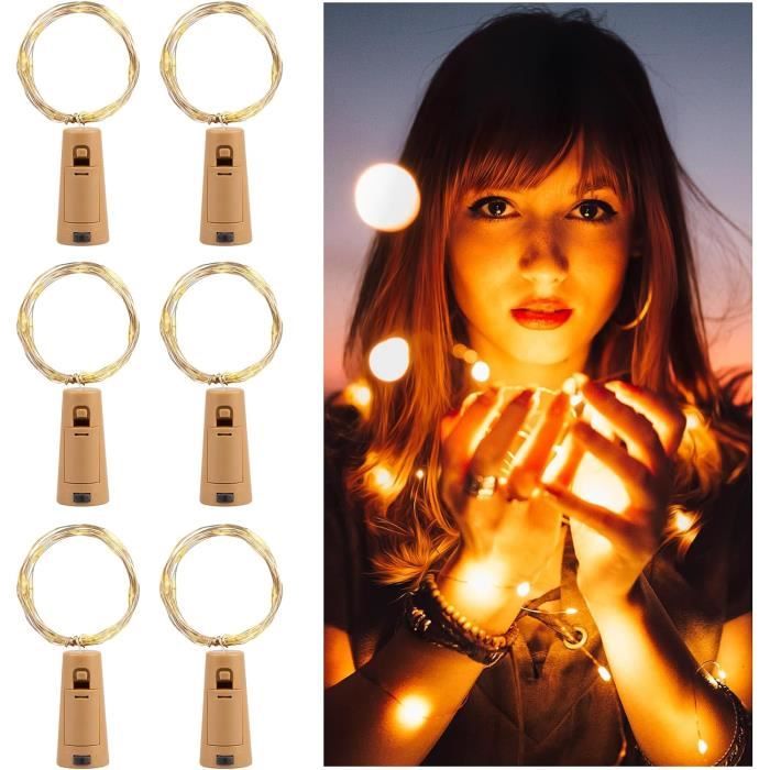 Guirlandes Lumineuses Ange LED - Lot De 2 Avec 70 LEDs, Minuterie, Fonctionne Sur Piles - Déco Noël Blanc Chaud Pour Fenêtre Et Balcon
