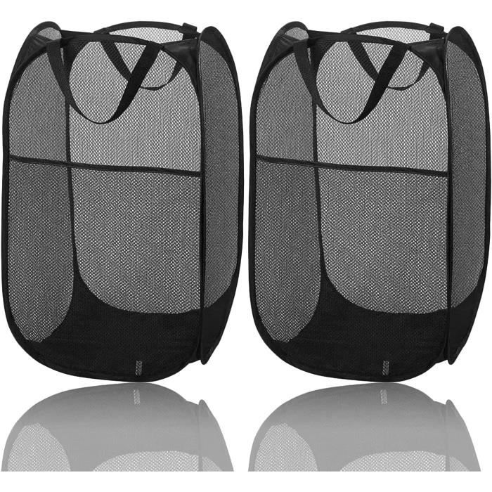 TropicalLife Lot De 2 Paniers De Rangement Pliables En Tissu Pour Chambre à Coucher, Salle De Bain, Chambre D'enfant, Jouets Et Vêtements 36 L