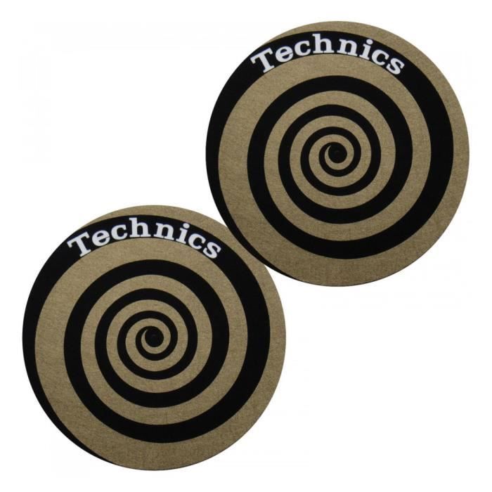 Feutrines Slipmats x2 Technics Spirale Gold Cdiscount TV Son Photo