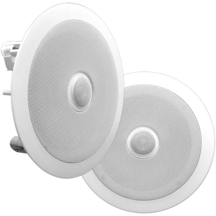 Haut-Parleur Encastrable Pyle 8" | 2 Voies 250W | Montage Plafond Ou Mur | Bobine 1" Orientable
