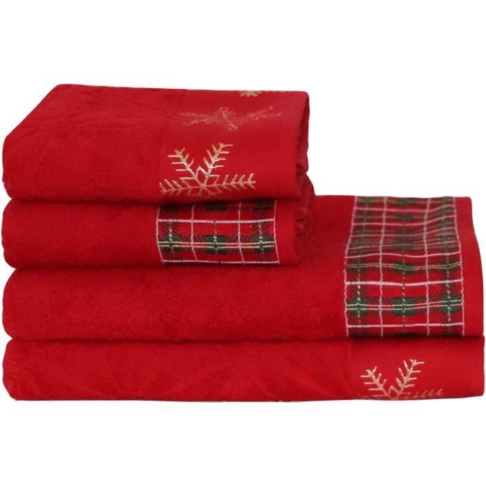 Serviettes De Bain 100% Coton Peigné - Ultra Douces & Super Absorbantes - Taille 75x35 Cm - Pour Spa, Maison, Voyage
