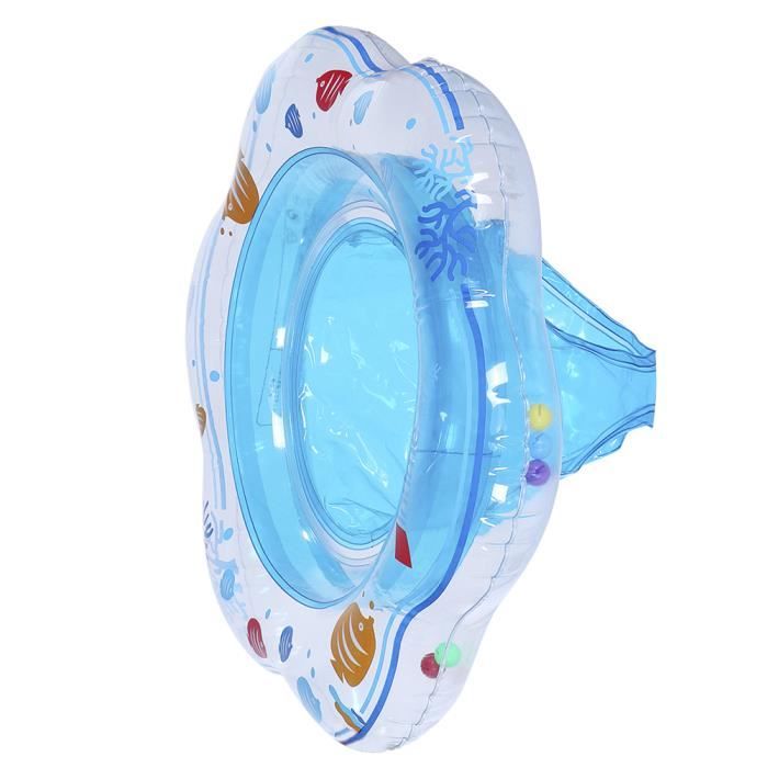 Bouée De Natation Enfant 4-9 Ans – Transparente Anti-fuite, Diamètre 60 Cm, Queue De Poisson 3D, Pour Piscine Et Plage