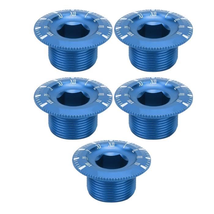 Lot de 5 joints de pédalier de vélo en métal noir 3 mm Lot de 5 joints de pédalier de vélo en métal noir 3 mm