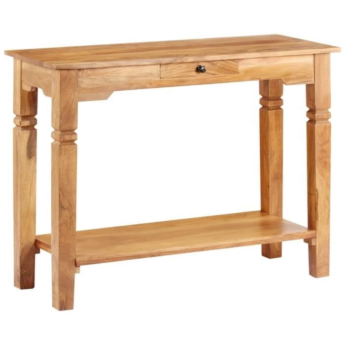 Table console - VIDAXL - Bois dacacia massif - Vintage - 100x40x76 cm