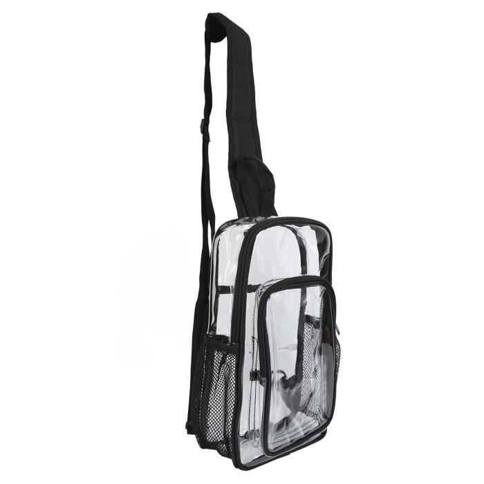 Sac à Bandoulière Transparent PVC - Imperméable, Léger, Idéal Festivals, Stades, Voyages Ou Plage