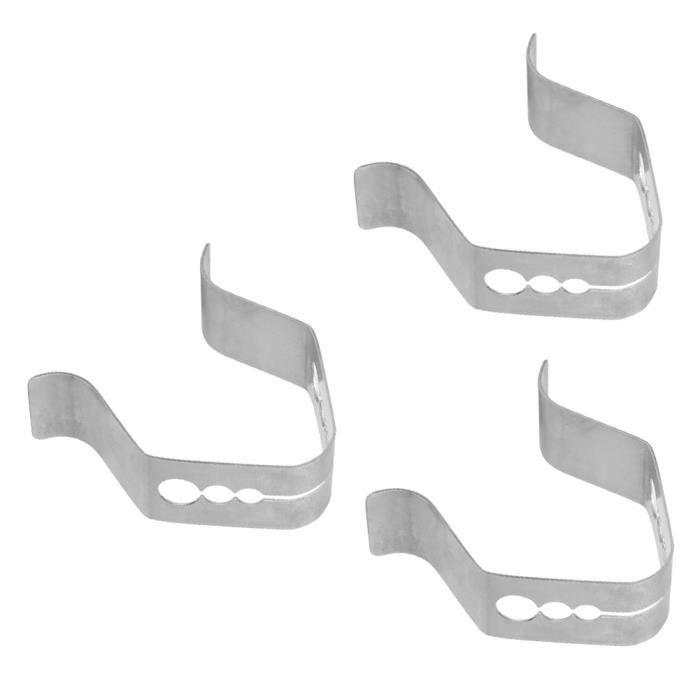 Vvikizy-3Pcs Clip Fixation De Sonde De Barbecue 3 Trous En Acier Inoxydable Accessoire De Gril