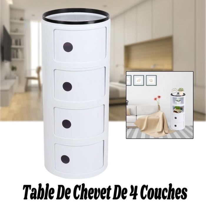 Table De Chevet / Table D'Appoint Moderne – Noire – Avec Étagère De Rangement – Bois – Neuve