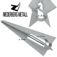 NIEDERBERG METALL Piquet en métal galvanisé env 50cm de long avec collier de serrage métallique | idéal pour enfoncer et sécurise...-1