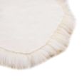 HAO Tapis en peau de mouton véritable Longueur de la laine : 5-7 cm 60 x 90 cm Mélange de marron 9786627436569-1