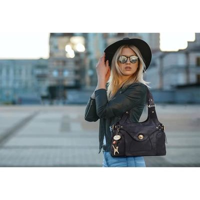 Catwalk Collection Handbags Cuir Veritable Sac Porte Main Sac