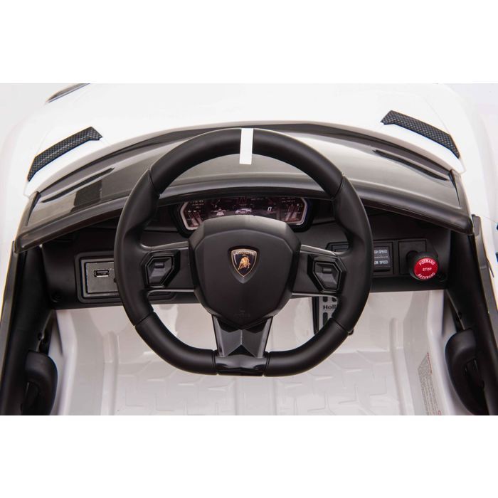 Voiture Électrique Enfant Lamborghini 12V 2 Places - Télécommande 2,4Ghz Portes Papillon
