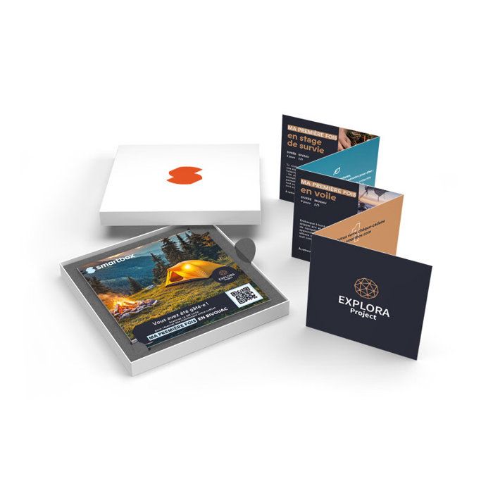Coffret Cadeau SMARTBOX - Explora Project - Ma première fois en bivouac ...