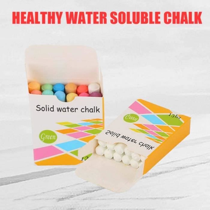 Craie Sans Poussière 6 Couleurs – Stylo Craie Lavable, Porte-Craie Inclus, Multisupport – Enfants Et Adultes