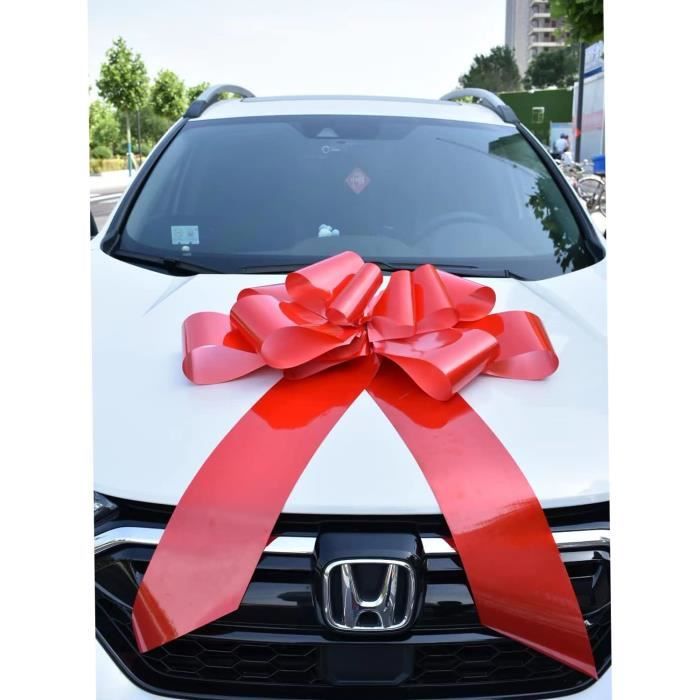 Nœuds cadeaux pour voiture (76,2 cm, rouge), grand nœud d'emballage cadeau  pour décoration de cadeau, grand nœud de voiture, grand nœud de voiture