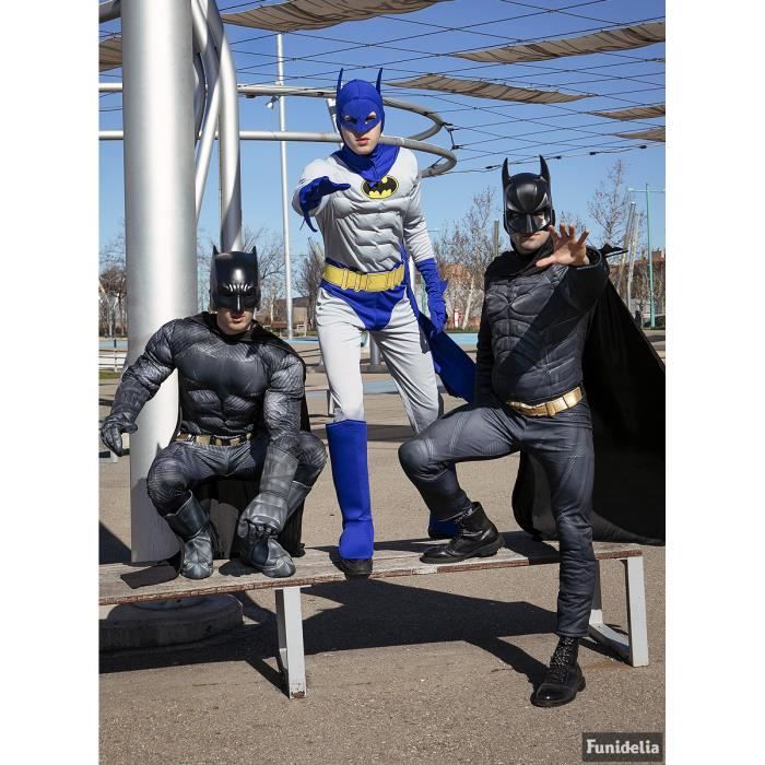 Plus Size Batman Character katoenen pyjama, maten S tot 5XL, Zwart, XXL