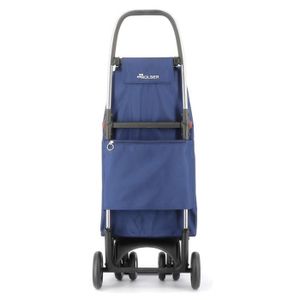 Chariot De Courses Pliant Carlett - 4 Roues, Sac 58L + Sac Isotherme 12L, Capacité 32kg - Noir