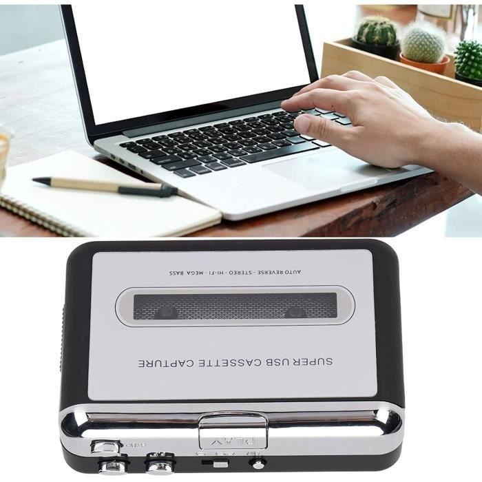 Lecteur Cassette Portable Gracioso – Convertisseur Cassette Vers MP3 Sur Carte SD – Neuf