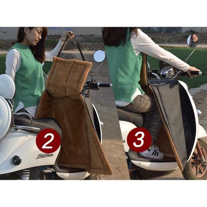 Kit Protection Scooter : Couvre-jambes Et Gants De Guidon - Épais, Coupe-vent, étanche, Universel Pour Moto, Vélo, Trottinette
