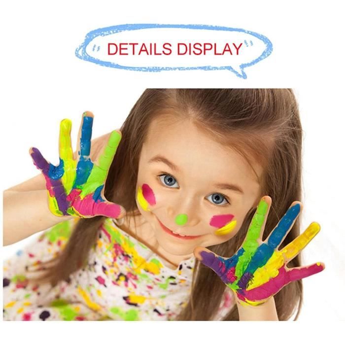 Peinture à doigts pour enfants non toxique – Kit amusant de