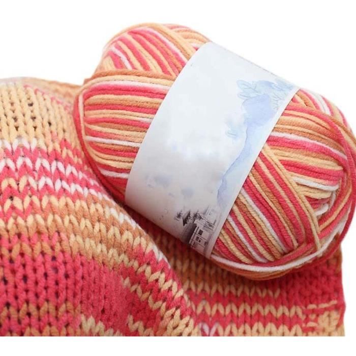 Pelote de laine épaisse multicolore 100 % acrylique pour vaisselle,  crochet, tricot, mini projet hypoallergénique et durable[230] - Cdiscount  Beaux-Arts et Loisirs créatifs