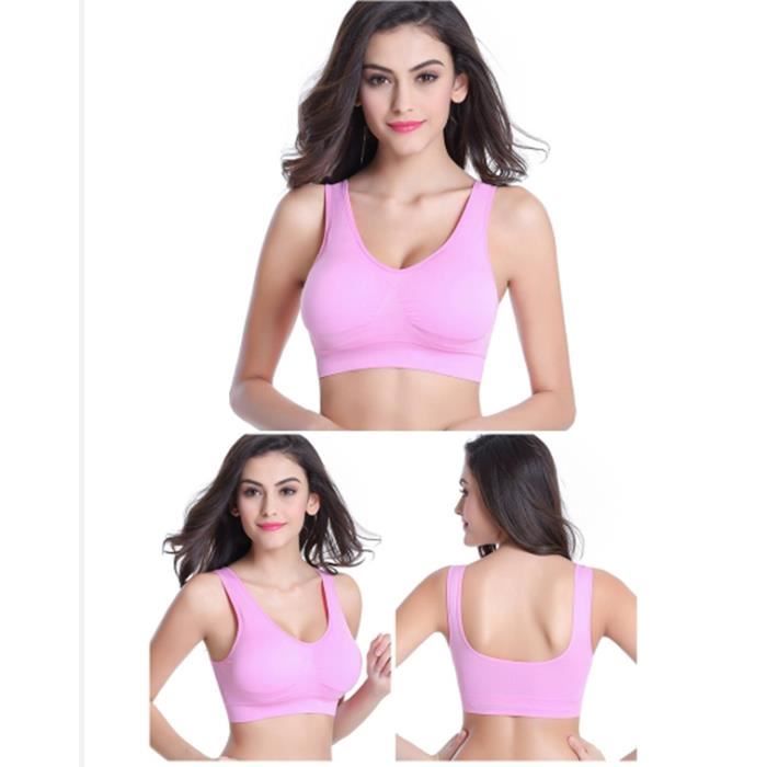 Lot De 6 Soutiens-gorge De Sport Racerback – Femme, Taille L, Couleurs Assorties (neuf)