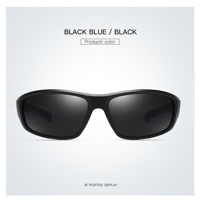 2 paires de lunettes de soleil polarisees pour homme et femme Lunettes de conduite pour sports de plein air gris bleu fonce Cdiscount Sport
