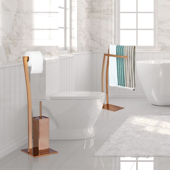 Porte-papier toilette avec étagère - Porte-papier toilette avec étagère